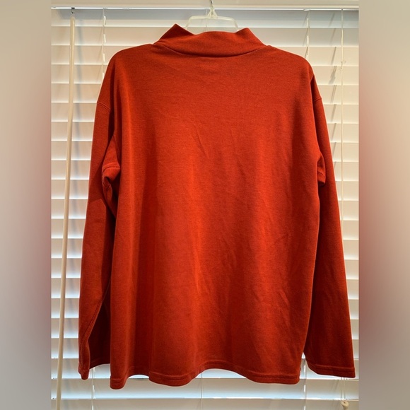 The North Face Men’s  Red Polartec 1/4 Zip Long Sleeve Size XL Logo Performance - Picture 2 of 7